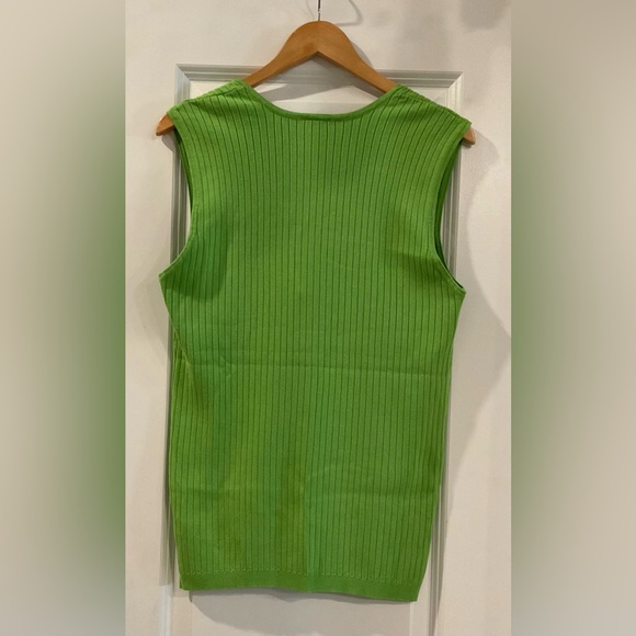 NWOT Torrid Lime Ribbed Sweater Square Neck Tank Top - Picture 2 of 8